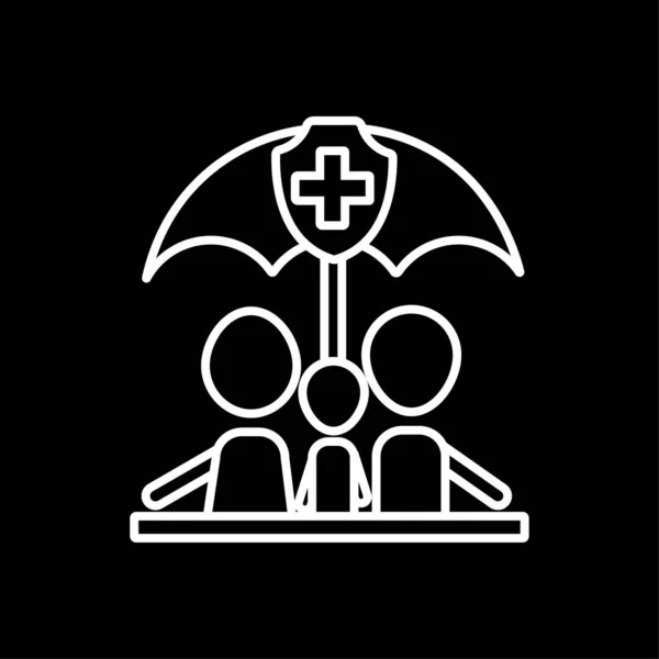 Icono de seguro médico — Vector de stock