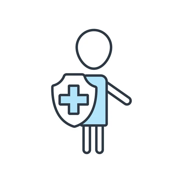 Icono de seguro médico Icono de seguro médico — Vector de stock