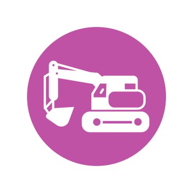 Vinç makinesi simgesi- vektör işareti sembolü Vinç simgesi.