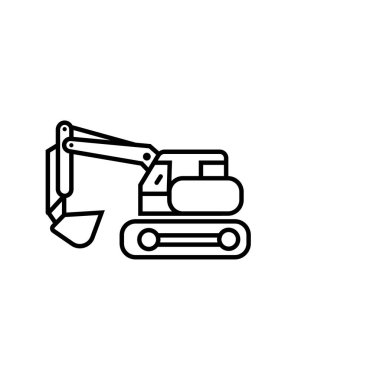 Vinç makinesi simgesi- vektör işareti sembolü Vinç simgesi.