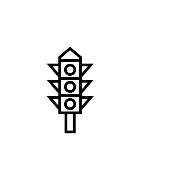 Ampel-Symbol - Vektorzeichensymbol. — Stockvektor