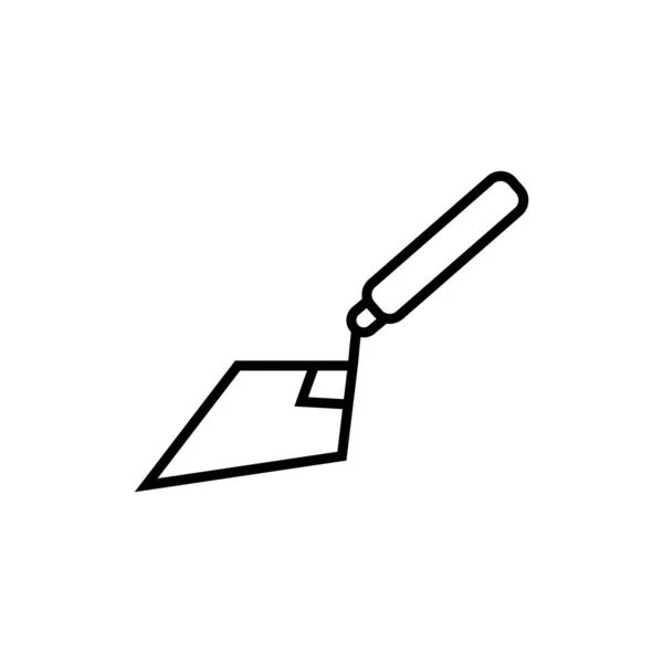 Trowel icon- vector sing symbol. — Stock Vector