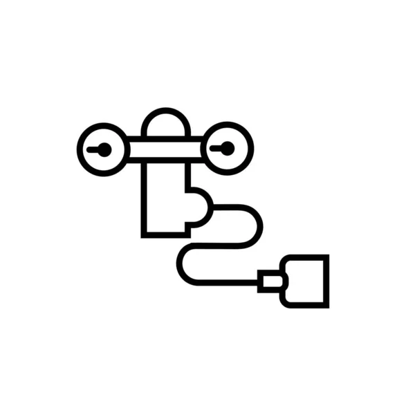 Hava tankı simgesi. vektör işareti sembolü — Stok Vektör