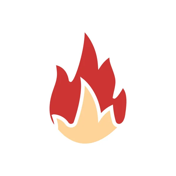 Feuer-Symbol. Vektorzeichensymbol — Stockvektor