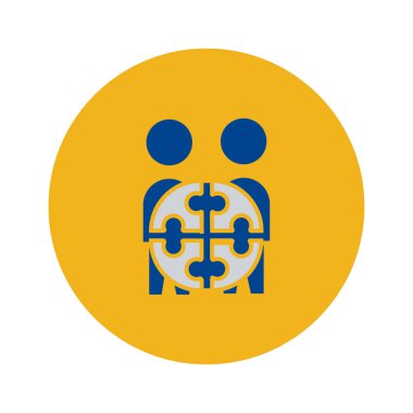 Takım Projesi simgesi. vektör işareti sembolü