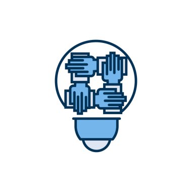 Ortaklık simgesi. vektör işareti sembolü