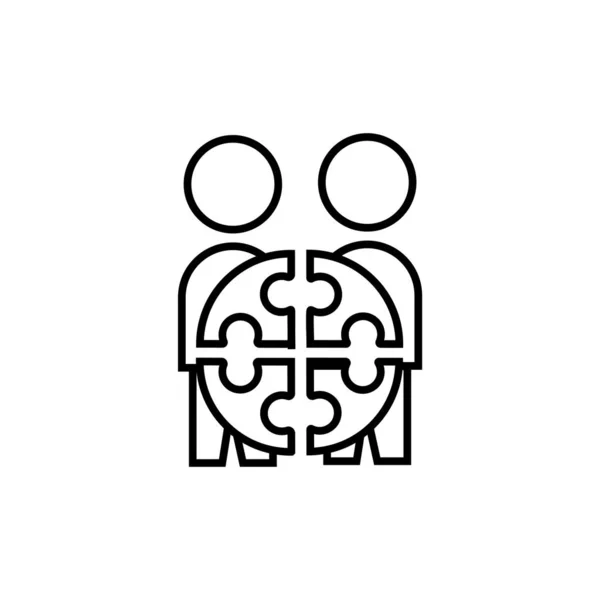 Εικονίδιο ομάδας έργου. σύμβολο υποδιάνυσμα — Διανυσματικό Αρχείο