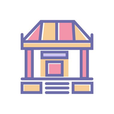 Banka mükemmel simgesi. vektör işareti sembolü banka 64x64 mükemmel web sitesi veya mobil uygulamalar simgesi- vektör