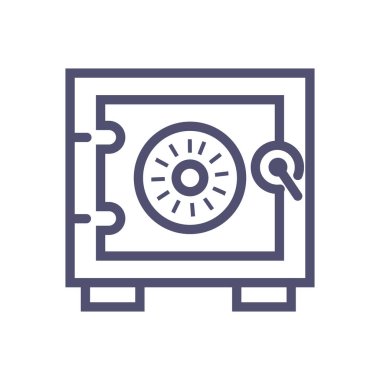 Güvenli vektör simgesi. web sitesi veya mobil uygulamalar için vektör güvenli illüstrasyon simgesi