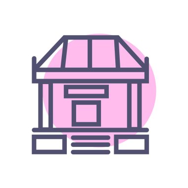 Banka mükemmel simgesi. vektör işareti sembolü banka 64x64 mükemmel web sitesi veya mobil uygulamalar simgesi- vektör