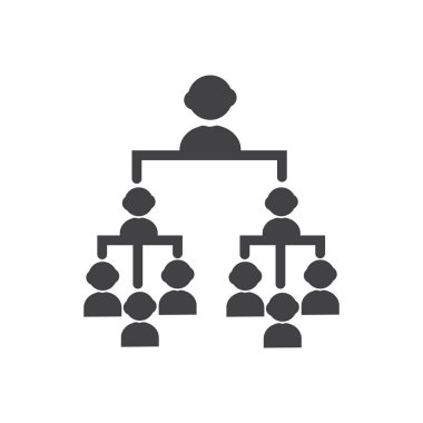 Hiyerarşi vektör işareti simgesi. web sitesi veya mobil uygulamalar için vektör temizleme Hiyerarşisi simgesi