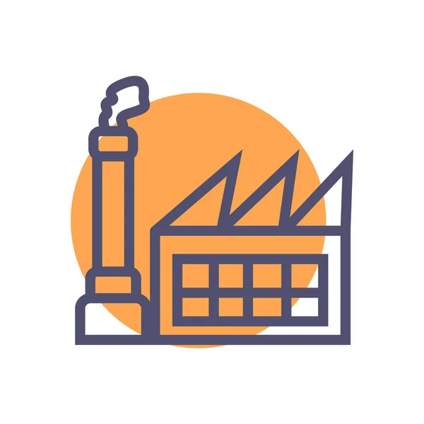 Factory icon. simple clean factory sign symbol -vector