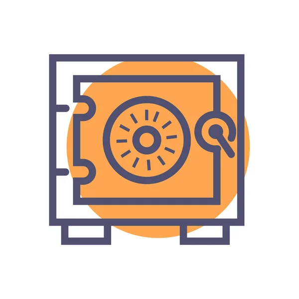 Icono de vector seguro. icono de ilustración segura vectorial para aplicaciones web o móviles — Vector de stock