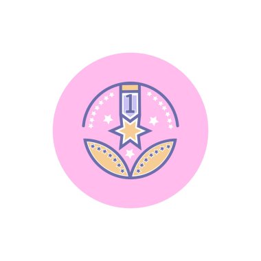 Ödül vektör işareti sembolü- Web siteniz veya mobil uygulamalarınız için ödül işareti