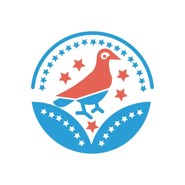 Значок нагороди птахів векторний знак птаха для вашого веб-сайту або мобільних додатків — стоковий вектор