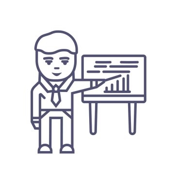 sunum simgesi- vektör sunum işareti ve sembolü