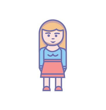 iş adamı simgesi- sevimli karakter iş adamı işareti ve sembolü.