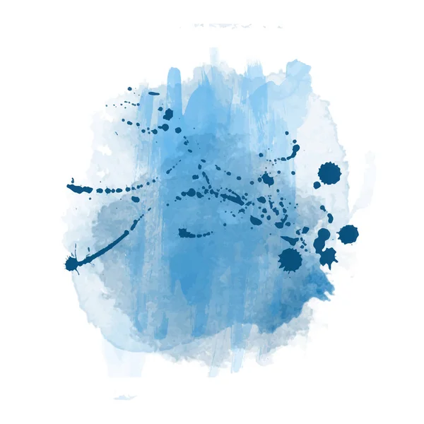 Abstrakcja Niebieski Akwarela Splash Design Edytowalny Wszechstronny — Wektor stockowy