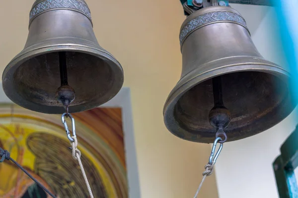 Church bells in the monastery. jingle church bells, christian holiday concept