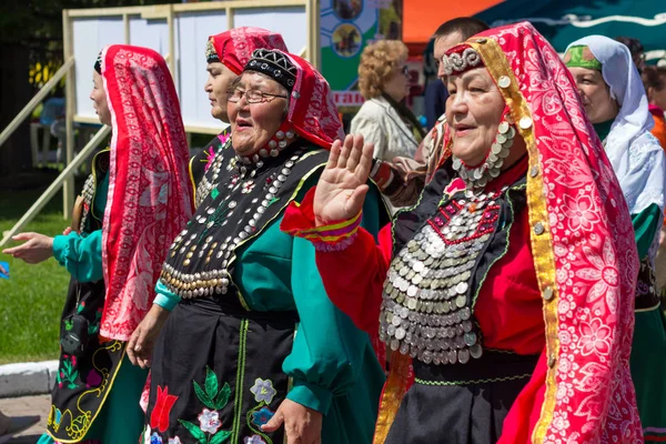 Yekaterinburg Rússia 2019 Sabantuy Tártaro Povo Férias Campo Bashkir Festival — Fotografia de Stock