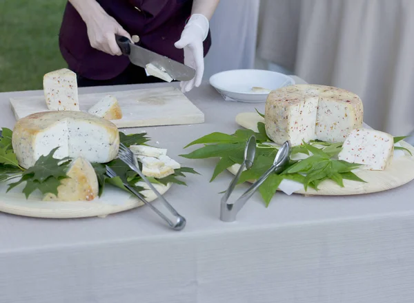 Banquet Open Air Chopped Cheese — Stock Photo, Image