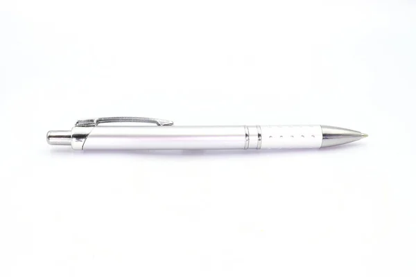 Blondine Stift isoliert auf weißem Hintergrund. — Stockfoto