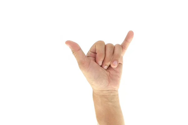 Hand Signals  isolated on white background. — Stock Photo, Image