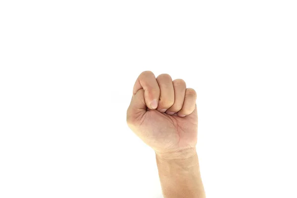 Señales de mano aisladas sobre fondo blanco . — Foto de Stock