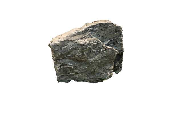 Folded layers of calc-silicate rock (one type of metamorphic roc