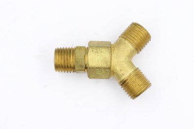 Pirinç bağlantı parçaları 3 Ways adaptör bağlantı birleştirme iplik izole 