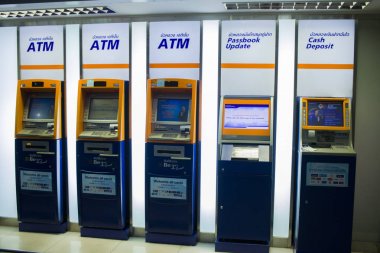 Chiangmai,Tayland-3 Mayıs 2019 : Bangkok Bankası Atm