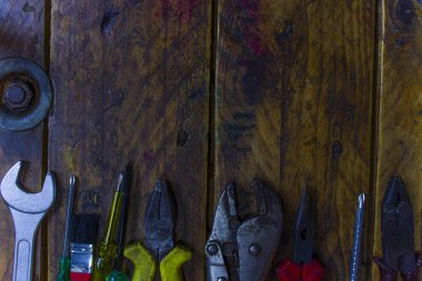 Paslı araçlar ve ahşap doku ba onarım için Mekanik araçlar