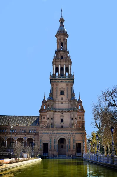 Plaza Espaa Spanje Plein Een Plaza Het Parque Mara Luisa — Stockfoto