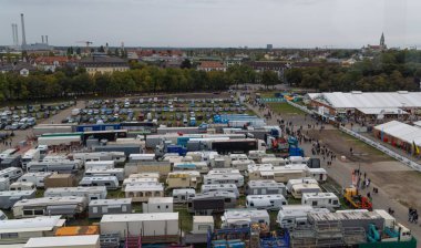 Dönme dolaptan Oktoberfest 'in en üst görüntüsü