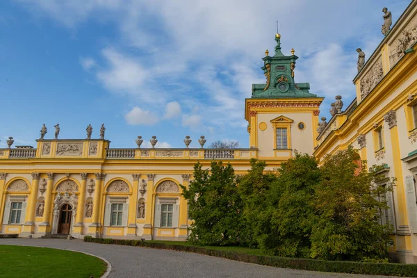 Vacker Utsikt Över Royal Wilanow Palace Ligger Wilanw Distriktet Warszawa — Stockfoto