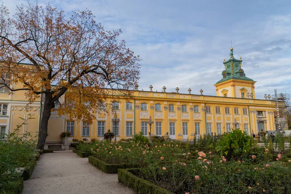 Vacker Utsikt Över Royal Wilanow Palace Ligger Wilanw Distriktet Warszawa — Stockfoto