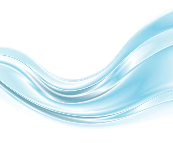 Abstrakte Blaue Wellen Hintergrund Vektorillustration — Stockvektor