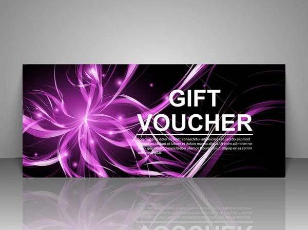 Gift Voucher Sjabloon Vectorillustratie Eps10 — Stockvector