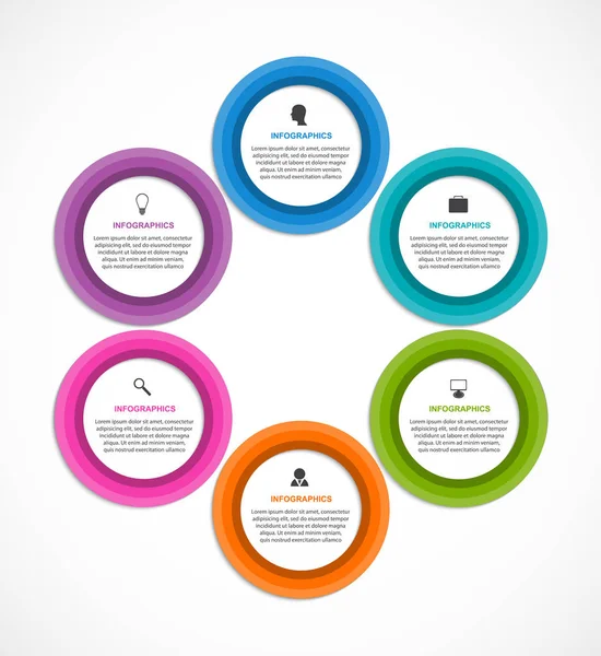 Infographics Voor Zakelijke Presentaties Informatiebanner — Stockvector