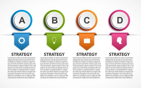 Soyut seçenekler bilgi grafikleri şablonu. İş sunumları veya bilgi afişi için bilgi grafikleri.