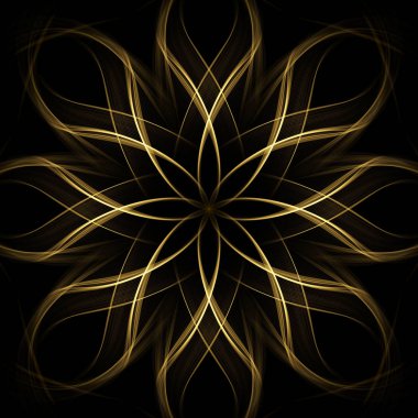 Soyut ışık çiçek. Fütüristik vektör arka plan.