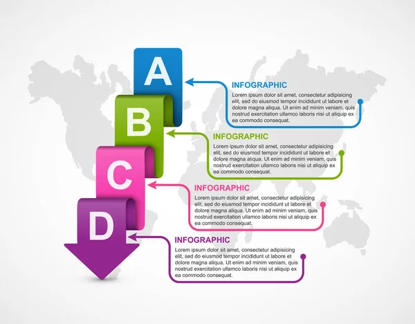 Možnosti Podnikání Infographic Timeline Design Template Business Presentations Information Banner — Stockový vektor