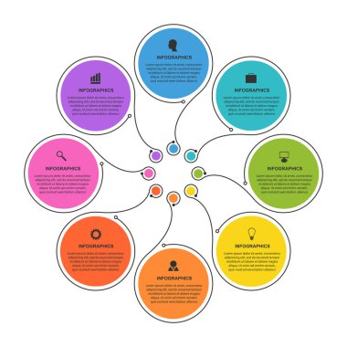 İş seçenekleri infographics, zaman çizelgesi, tasarım şablonu için iş sunumları veya bilgi başlığı.