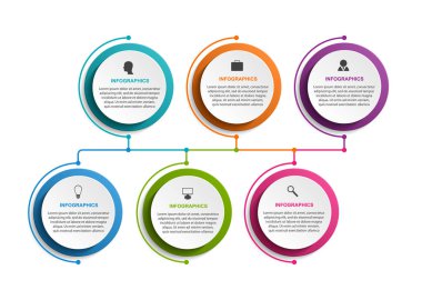 İş seçenekleri infographics, zaman çizelgesi, tasarım şablonu için iş sunumları veya bilgi başlığı.