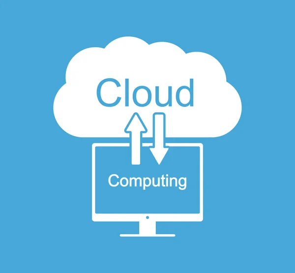 Konzeptentwicklung Für Cloud Computing — Stockvektor