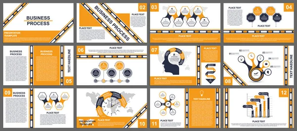 Шаблоны презентаций. Современные элементы инфографики. Может использоваться для бизнес-презентаций, фильтра, информационного баннера и оформления обложки брошюры. — стоковый вектор