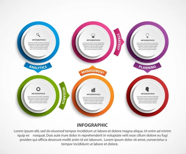 Αφηρημένες Επιλογές Πρότυπο Infographics Infographics Για Παρουσιάσεις Επιχειρήσεων Ενημερωτικό Banner — Διανυσματικό Αρχείο