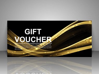 Hediye çeki şablonu.