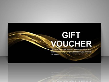 Hediye çeki şablonu.