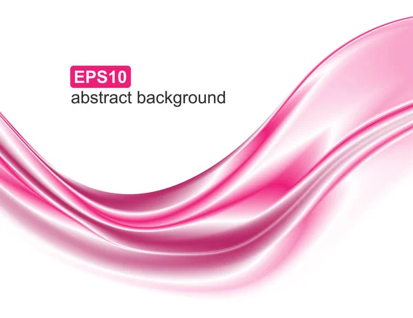 Movimiento de onda rosa elegante abstracto. Fondo dinámico . — Archivo Imágenes Vectoriales